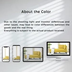 Mid-Century Modern Fabric Corner Lounge Chair, Upholstered Indoor Chaise Lounge For Bedroom, Office,