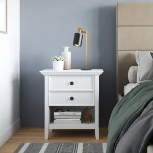 Amherst - Bedside Table - White