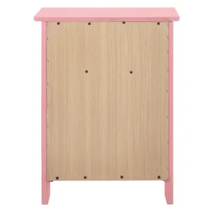Izzy - G1404-N 1 Drawer /1 Door Nightstand - Pink
