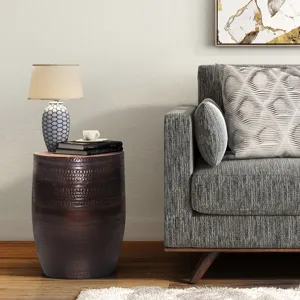 Johnsen - Large Metal Accent Table - Oil Rubbed Bronze
