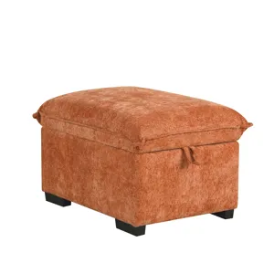 Convertible Sofa Bed Sectional Sofa Sleeper L-Shaped Sofa With A Storage Ottoman, Two Pillows, Two P