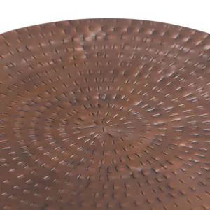 Griffen - Metal Storage Accent Table - Antique Copper