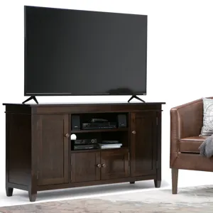 Carlton - TV Media Stand - Dark Tobacco Brown