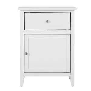 Izzy - G1417-N-90 1 Drawer /1 Door Nightstand - White