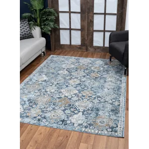 Noble - GC_GEN7005 Blue 2\' x 3\' Area Rug