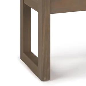 Milltown - Footstool Small Ottoman Bench - Ebony