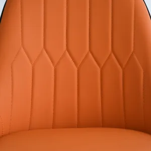 Modern PU Sponge-Filled Dining Chair, Solid Wood Metal Legs, Suitable For Restaurants, Living Rooms 
