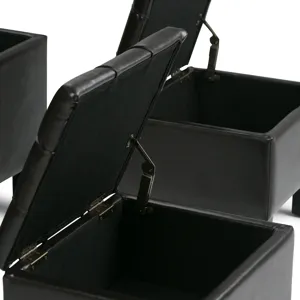 Dover - 3 Piece Storage Ottoman - Tanners Brown