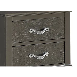 Lorana - G6502-N Nightstand - Metalic Black