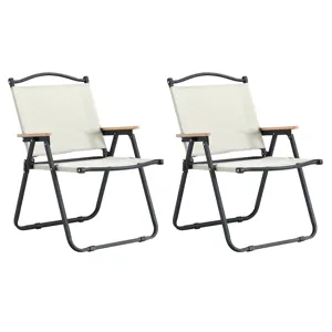Folding Outdoor Chairs For Indoor, Outdoor Camping, Picnics, Beach, Backyard, Bbq, Party, Patio (Set