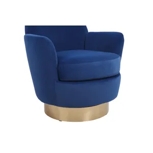 Velvet Swivel Barrel Chair, Swivel Accent Chairs Armchair For Living Room, Reading Chairs For Bedroo