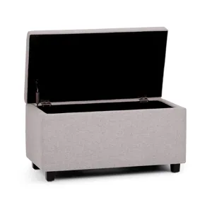 Cosmopolitan - Storage Ottoman - Cloud Grey