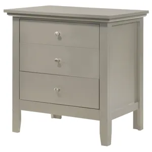 Hammond - G5403-N 3 Drawer Nightstand - Silver Champagne