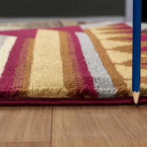 Nature\'s Nest - GC_CBL3001 Multi 2\' x 7\' Lodge Area Rug