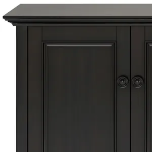 Amherst - Wide 4 Door Storage Cabinet - Hickory Brown