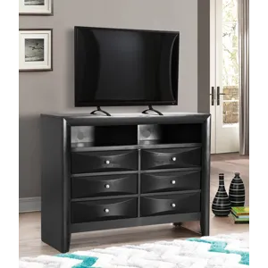 Marilla - G1500-TV2 Media Chest - Black