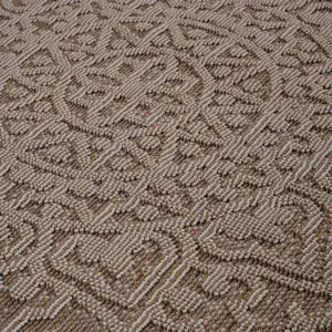 Guros - 6\' x 9\' Medallion Indoor / Outdoor Area Rug - Beige
