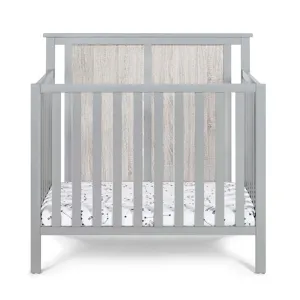 Connelly - Mini Crib With Mattress Pad - Gray / Rockport Gray