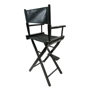 Casual Home Director\'s Chair, Foldable Style, Suitable For Adults (Set of 2) - Black