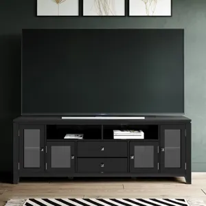 Cosmopolitan - 72" Wide TV Media Stand - Black