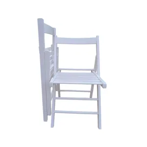 Folding Chair, Foldable Style (Set of 2) - White