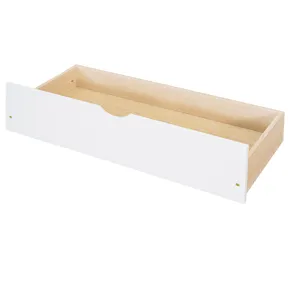 Twin Over Full Bunk Bed With Ladders And Two Storage Drawers - White