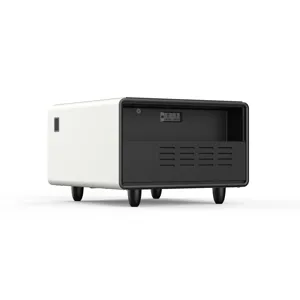 Modern Smart Side Table With Built-In Fridge, Wireless Charging, Temperature Control, Power Socket, 