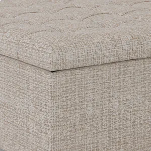 Harrison - Coffee Table Storage Ottoman - Platinum