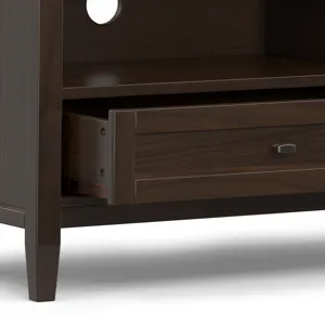 Warm Shaker Warm - Shaker 72\" Low TV Media Stand - Tobacco Brown