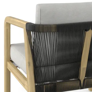 Palmetto - Outdoor Conversation Chair (Set of 2) - Stone Grey