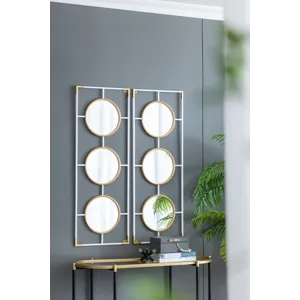 Frame With Mirror - Gold / White