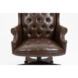 Executive Office Chair, High Back Reclining Comfortable Desk Chair With Smooth Glide Caster Wheels -