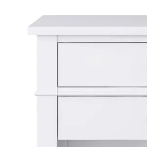 Carlton - Bedside Table - White