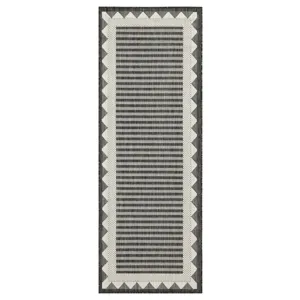 Sunshine - 5\'3\" X 7\'3\" Polypropylene Indoor & Outdoor Area Rug - Anthracite