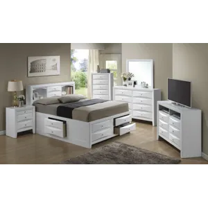 Marilla - G1570G-KSB3 King Storage Bed - White