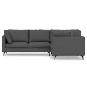 Ava - Mid Century Corner Sectional Sofa - Pebble Gray