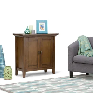 Redmond - Low Storage Cabinet - Rustic Natural Aged Brown