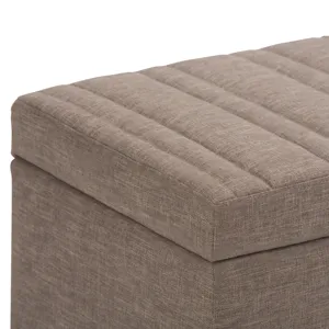 Darcy - Storage Ottoman Bench - Fawn Brown