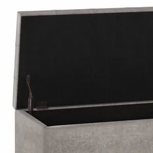 Cosmopolitan - Storage Ottoman - Distressed Grey Taupe