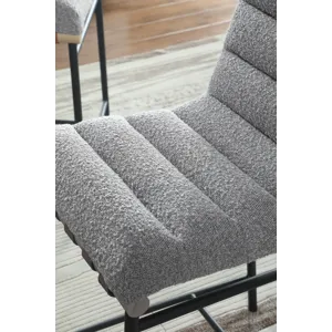 Lahni - 17.Boucle Fabric Counter Height Chair - Gray