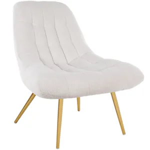 Aubrey - French Boucle Lounge Chair - Beige