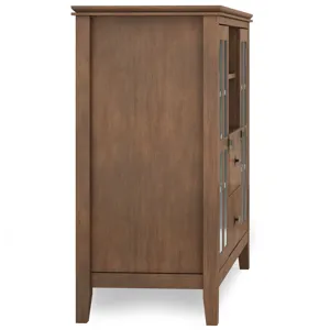 Artisan - Tall TV Media Stand - Rustic Natural Aged Brown