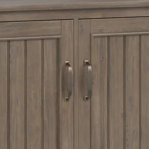 Lev - Wide Storage Cabinet - Smoky Brown