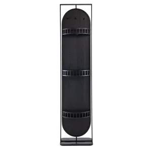 Full Length Standing Mirror, 360° Swivel Floor Mirror For Bedroom Living Room Vanity Entryway - Blac