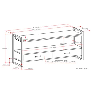 Riverside - TV Media Stand - Natural