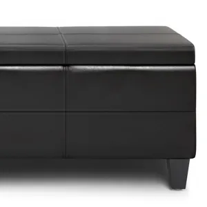 Afton - Storage Ottoman Bench - Tanners Brown