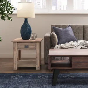 Monroe - End Table - Rustic Natural Aged Brown