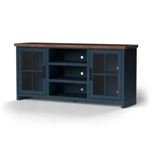 Nantucket - 67" TV Stand - Blue Denim / Whiskey