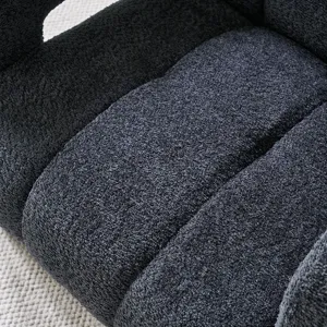 31.10\" Boucle Upholstered Accent Chair - Dark Gray