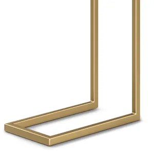 Skyler - C Side Table with Marble Top - Marble Top / Gold